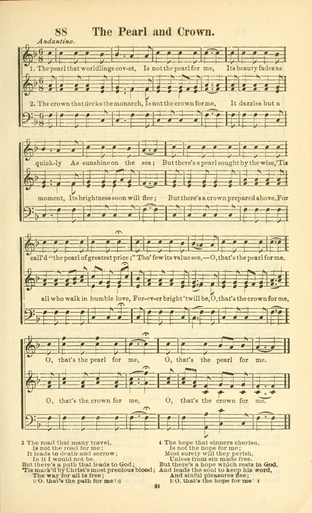 The New Jubilee Harp: or Christian hymns and songs. a new collection of hymns and tunes for public and social worship (With supplement) page 61