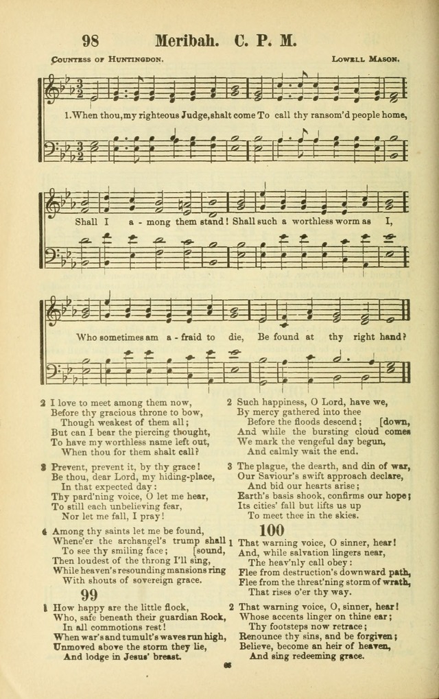 The New Jubilee Harp: or Christian hymns and songs. a new collection of hymns and tunes for public and social worship (With supplement) page 66