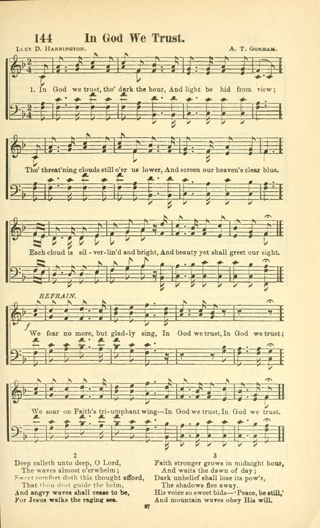 The New Jubilee Harp: or Christian hymns and songs. a new collection of hymns and tunes for public and social worship (With supplement) page 87