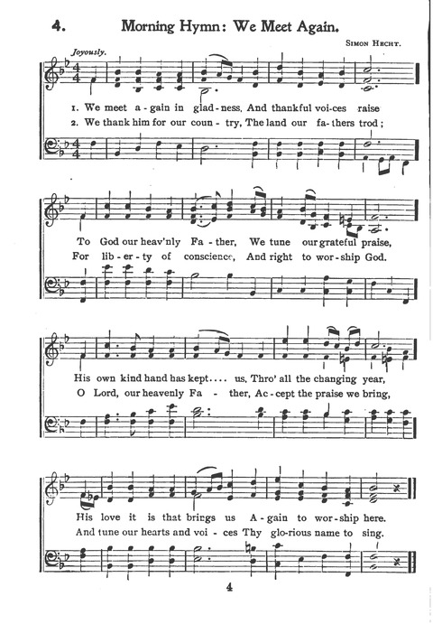 New Jewish Hymnal for Religious Schools and Junior Congregations. 8th ed. page 3
