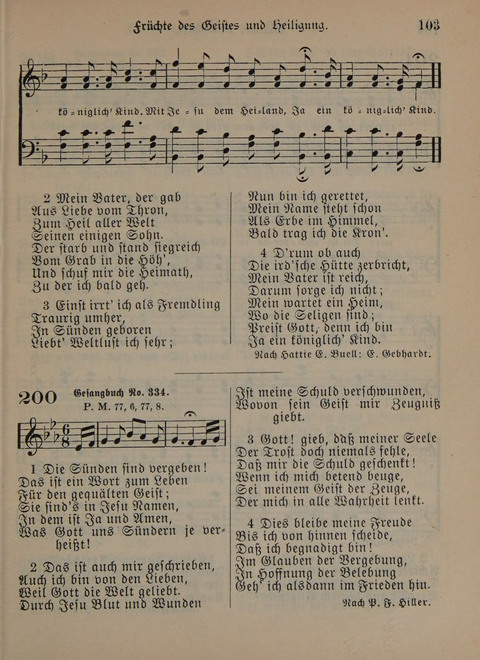 Der Neue Kleine Psalter: Zionslieder für den Gebrauch in Erbauungsstunden und Lagerversammlungen page 103