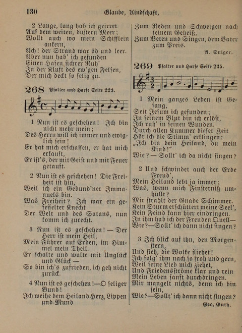 Der Neue Kleine Psalter: Zionslieder für den Gebrauch in Erbauungsstunden und Lagerversammlungen page 130