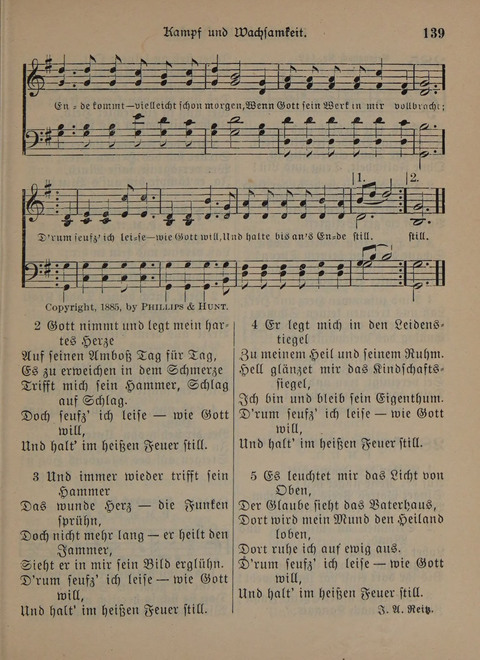 Der Neue Kleine Psalter: Zionslieder für den Gebrauch in Erbauungsstunden und Lagerversammlungen page 139