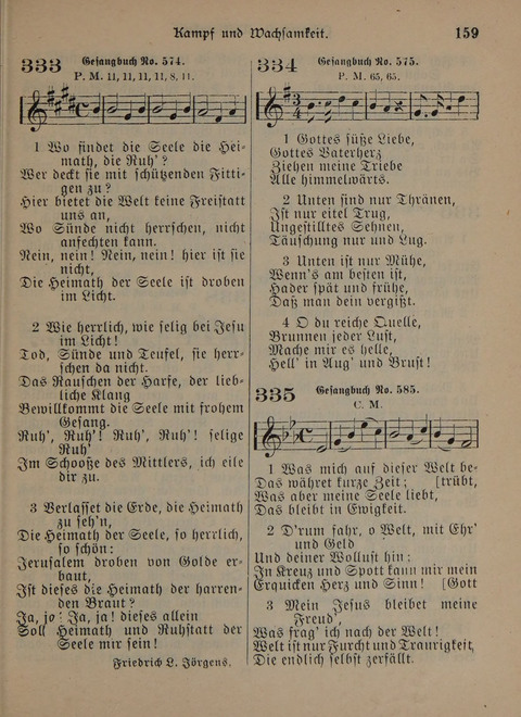Der Neue Kleine Psalter: Zionslieder für den Gebrauch in Erbauungsstunden und Lagerversammlungen page 159