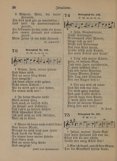 Der Neue Kleine Psalter: Zionslieder für den Gebrauch in Erbauungsstunden und Lagerversammlungen page 36