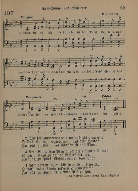 Der Neue Kleine Psalter: Zionslieder für den Gebrauch in Erbauungsstunden und Lagerversammlungen page 69