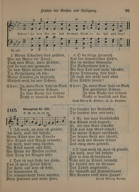 Der Neue Kleine Psalter: Zionslieder für den Gebrauch in Erbauungsstunden und Lagerversammlungen page 99