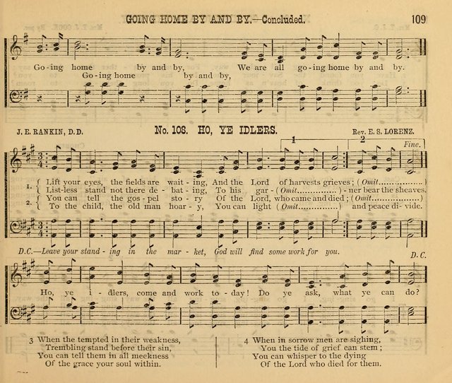 New Life No. 2: songs and tunes for Sunday schools, prayer meetings, and revival occasions page 109
