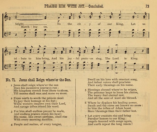 New Life No. 2: songs and tunes for Sunday schools, prayer meetings, and revival occasions page 73