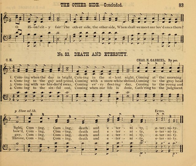 New Life No. 2: songs and tunes for Sunday schools, prayer meetings, and revival occasions page 83