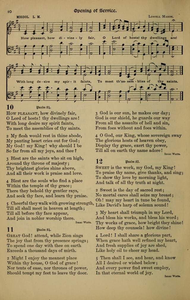 The New Laudes Domini: a selection of spiritual songs, ancient and modern for use in Baptist churches page 10