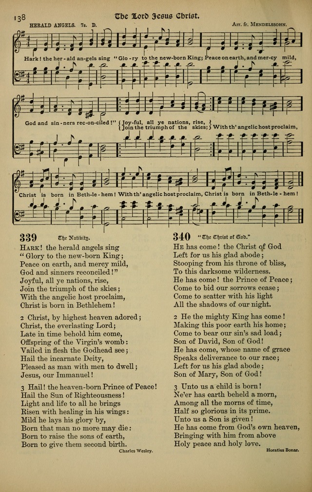 The New Laudes Domini: a selection of spiritual songs, ancient and modern for use in Baptist churches page 138