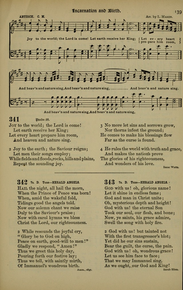 The New Laudes Domini: a selection of spiritual songs, ancient and modern for use in Baptist churches page 139