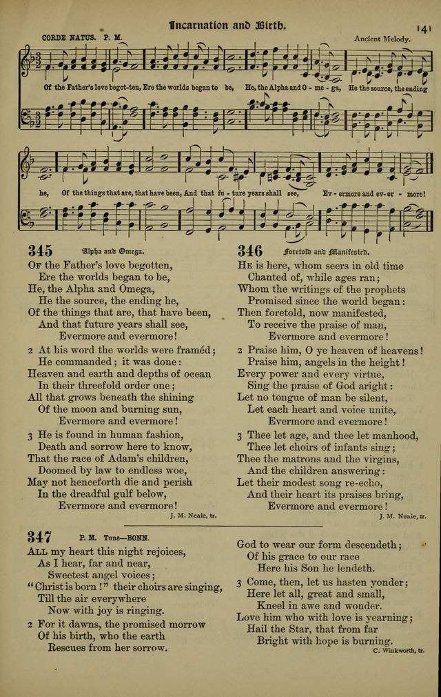 The New Laudes Domini: a selection of spiritual songs, ancient and modern for use in Baptist churches page 141