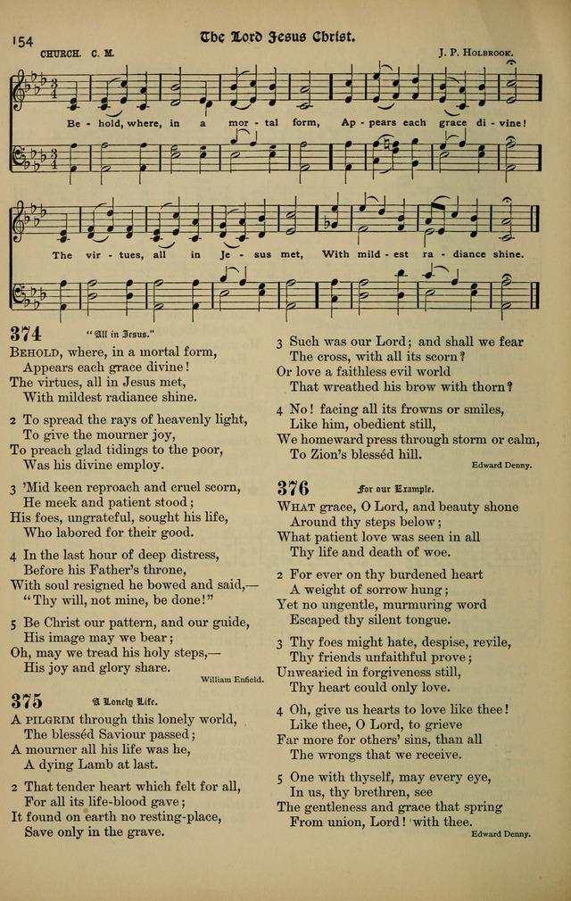 The New Laudes Domini: a selection of spiritual songs, ancient and modern for use in Baptist churches page 154