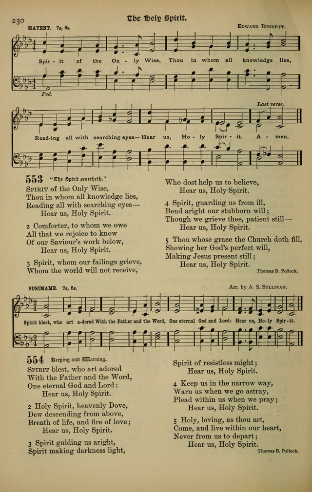 The New Laudes Domini: a selection of spiritual songs, ancient and modern for use in Baptist churches page 230