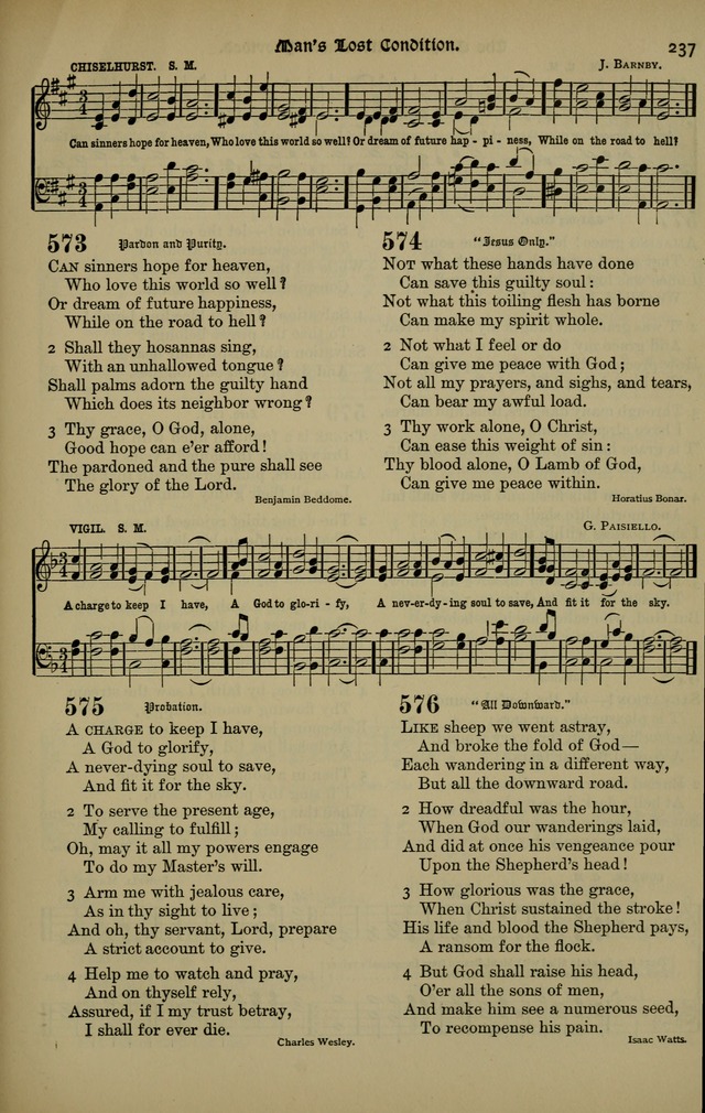 The New Laudes Domini: a selection of spiritual songs, ancient and modern for use in Baptist churches page 237