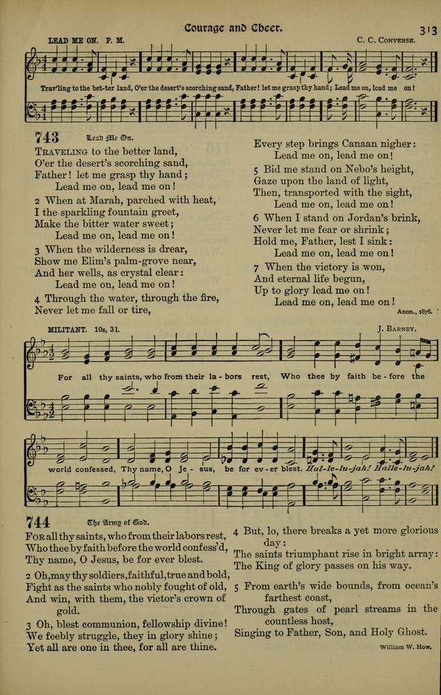 The New Laudes Domini: a selection of spiritual songs, ancient and modern for use in Baptist churches page 313
