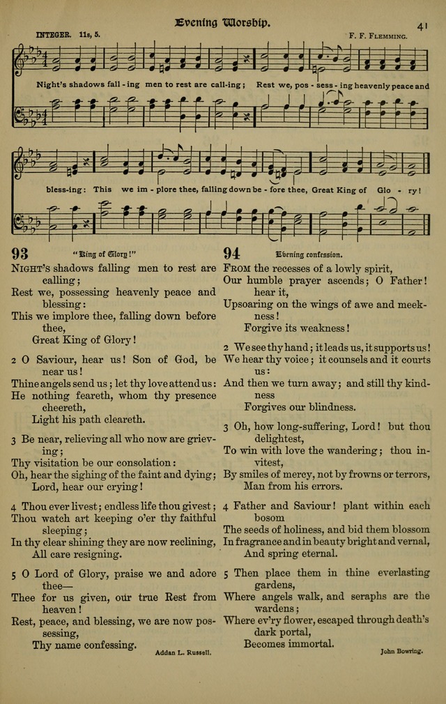 The New Laudes Domini: a selection of spiritual songs, ancient and modern for use in Baptist churches page 41