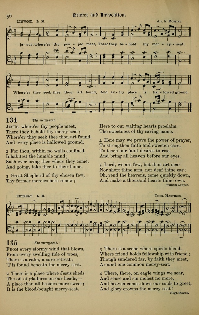 The New Laudes Domini: a selection of spiritual songs, ancient and modern for use in Baptist churches page 56