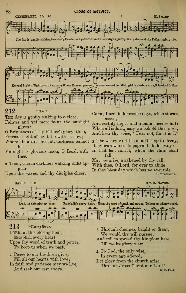 The New Laudes Domini: a selection of spiritual songs, ancient and modern for use in Baptist churches page 88