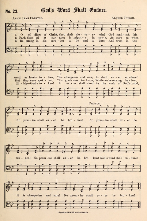 The New Life Hymnal page 23