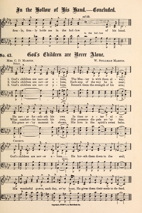 The New Life Hymnal page 43
