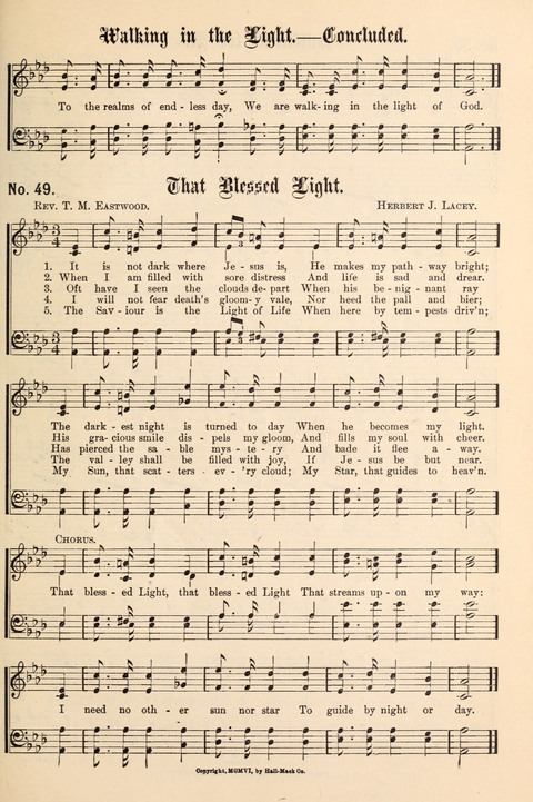 The New Life Hymnal page 49