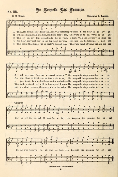 The New Life Hymnal page 58