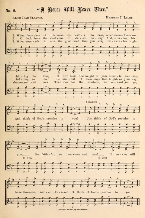 The New Life Hymnal page 9