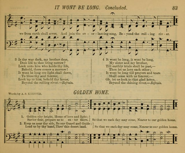 New Melodies of Praise: a collection of new tunes and hymns, for the Sabbath School and praise meeting page 88