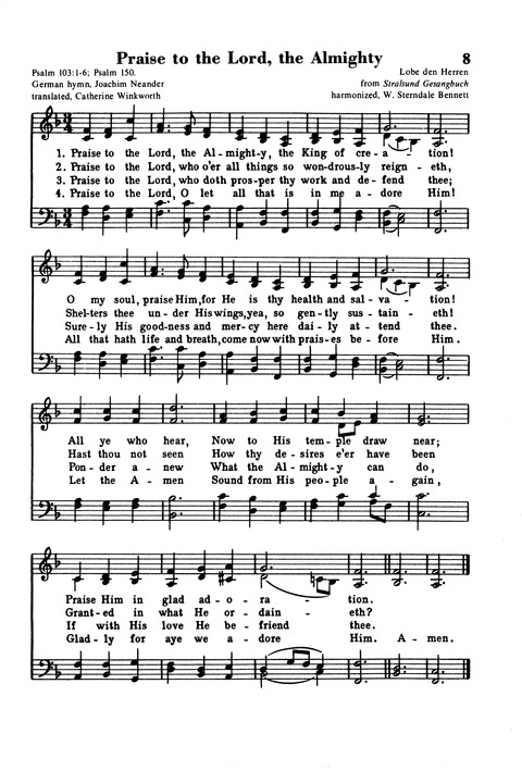 The New National Baptist Hymnal page 7