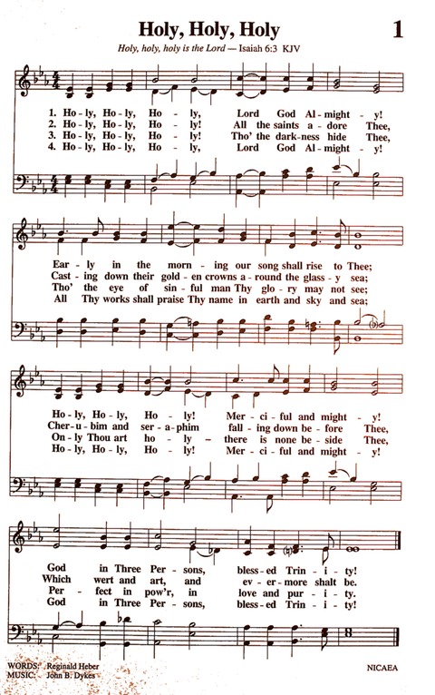 The New National Baptist Hymnal (21st Century Edition) page 1