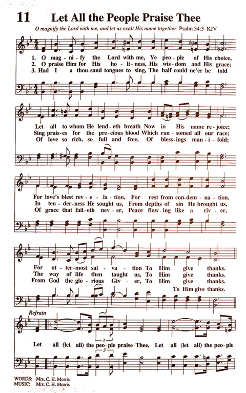 The New National Baptist Hymnal (21st Century Edition) page 10