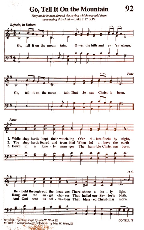 The New National Baptist Hymnal (21st Century Edition) page 103