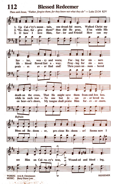 The New National Baptist Hymnal (21st Century Edition) page 124
