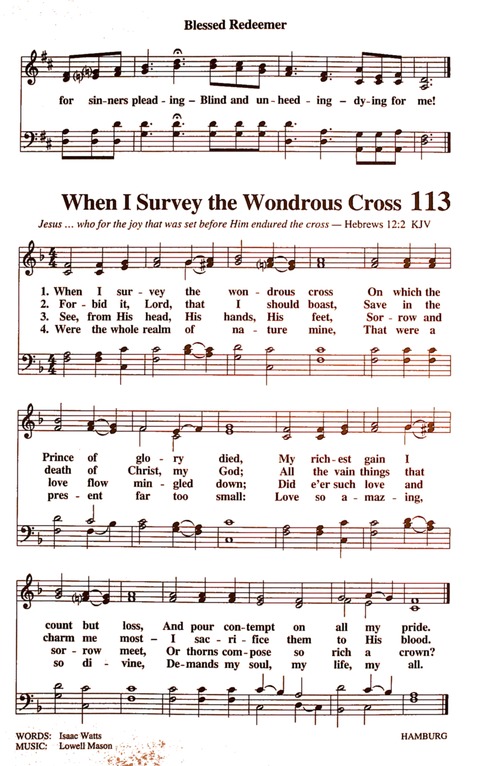 The New National Baptist Hymnal (21st Century Edition) page 125