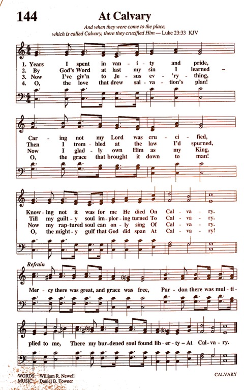 The New National Baptist Hymnal (21st Century Edition) page 164