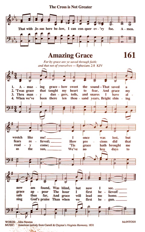 The New National Baptist Hymnal (21st Century Edition) page 187