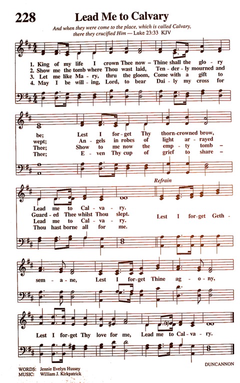 The New National Baptist Hymnal (21st Century Edition) page 258