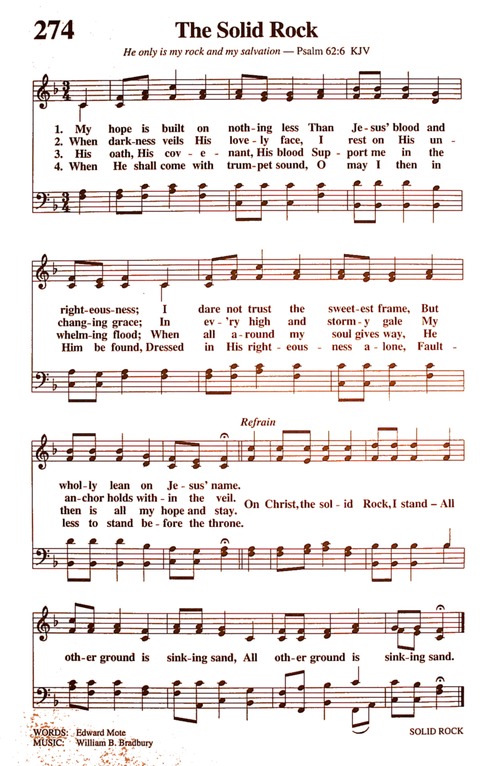 The New National Baptist Hymnal (21st Century Edition) page 316