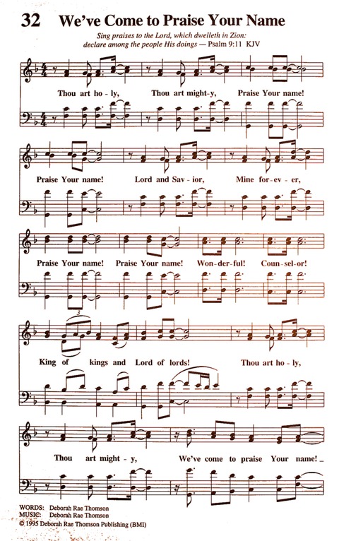 The New National Baptist Hymnal (21st Century Edition) page 32