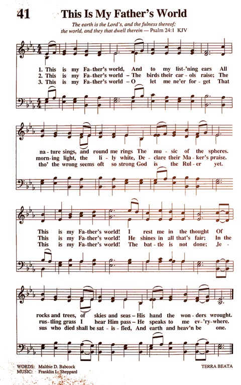 The New National Baptist Hymnal (21st Century Edition) page 44