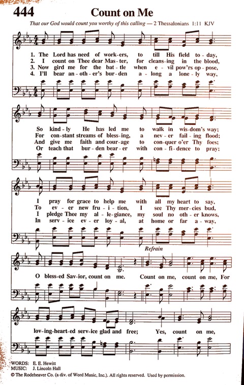 The New National Baptist Hymnal (21st Century Edition) page 550