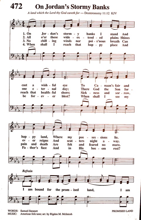 The New National Baptist Hymnal (21st Century Edition) page 586