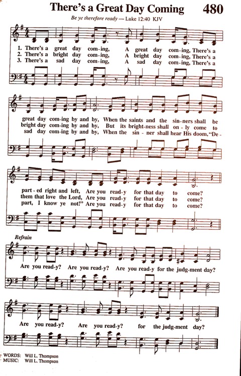 The New National Baptist Hymnal (21st Century Edition) page 599