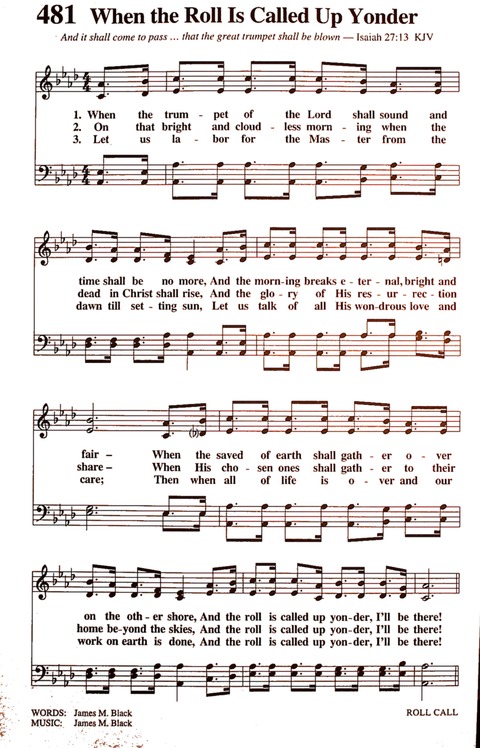 The New National Baptist Hymnal (21st Century Edition) page 600