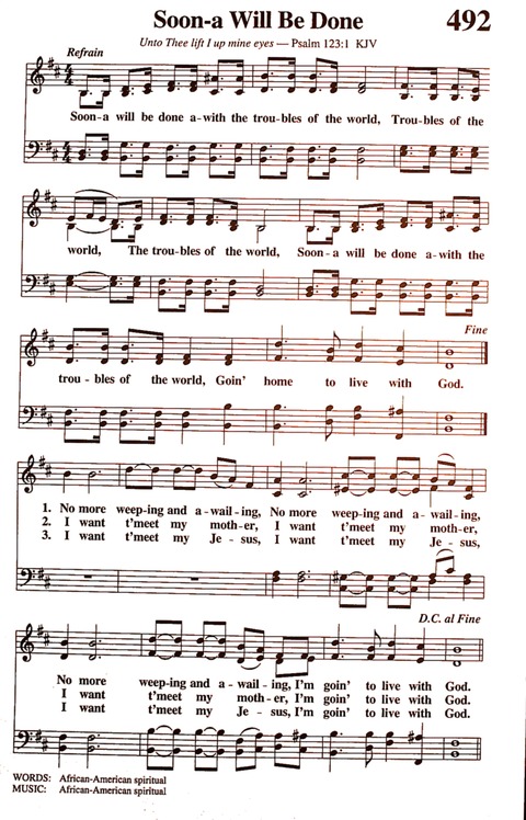 The New National Baptist Hymnal (21st Century Edition) page 615