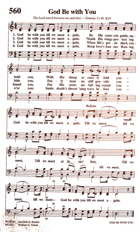 The New National Baptist Hymnal (21st Century Edition) page 722