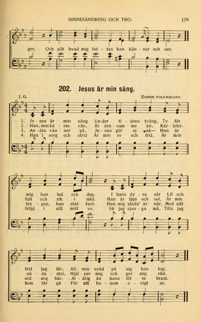 Nya Psalmisten: sånger för allmän och enskild uppbyggelse page 179